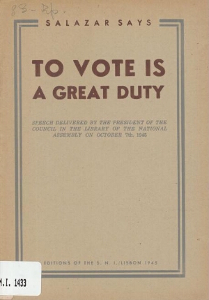 To vote is a great duty