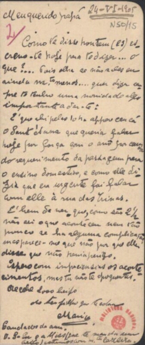 [Carta, 1905 jun. 24, Lisboa a Carlos de Sá Carneiro]
