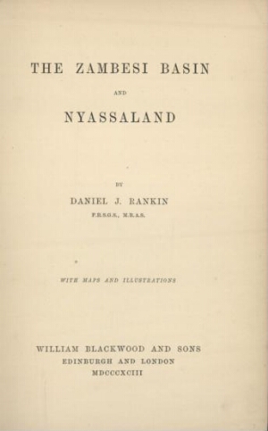 The Zambesi Basin and Nyassaland