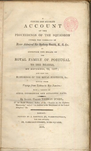 A concise and accurate account of the proceedings of the squadron under the command of Rear Admiral ...