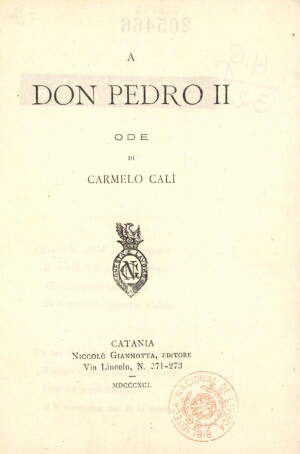 A Don Pedro II