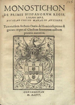 Monostichon de primis hispanorum regib. lib. primus