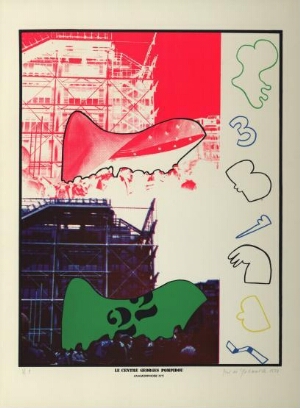 Le  Centre Georges Pompidou - Anamorphose nº 1