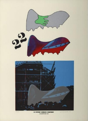Le  Centre Georges Pompidou - Anamorphose nº 2