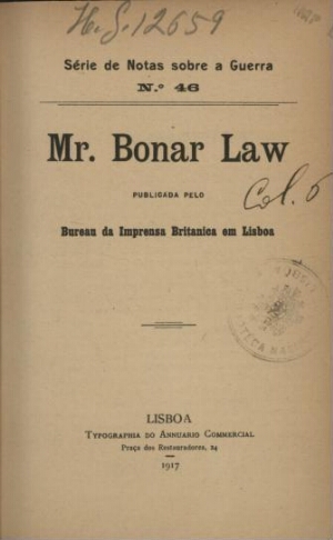 Mr. Bonar Law