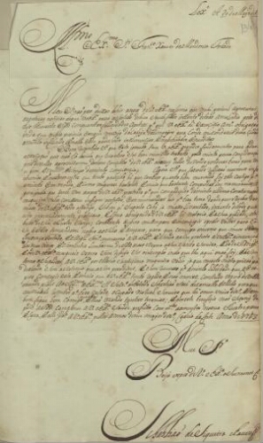 [Carta de Sebastião de Siqueira Chaves dirigida a Francisco Xavier de Mendonça Furtado, governador d...