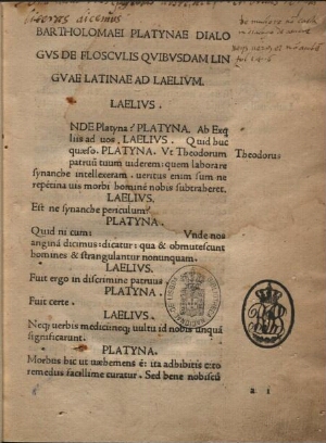 De Flosculis linguae latinaeDe Amore ad Ludovicum Agnellum