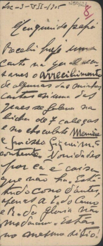 [Carta, 1905 jul. 3, Lisboa a Carlos de Sá Carneiro, Paris]