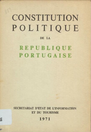 Constitution politique de la Republique Portugaise