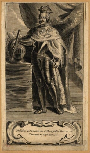 Philippus 4. Hispaniarum et Portugalliñ Rex 20. etc. Vixit anno 60. anno 1665