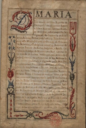[Carta de brasão de armas passada pelo Rei de Armas de D. Maria I, em nome de António de Matos Soeir...
