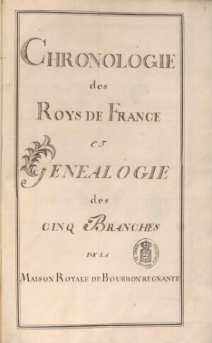 Tableau Historique, Geographique Et Chronologique De Toutes Les Guerres De La France Tant au dedans ...