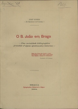 O S. João em Braga