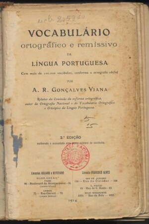 Vocabulário ortográfico e remissivo da língua portuguesa