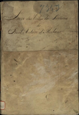 Livro das contas da Livraria do Real Mosteiro d' Alcobaça