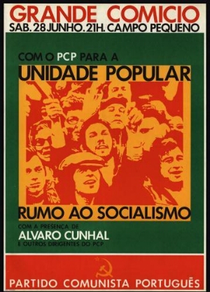Grande comício com a presença de Álvaro Cunhal...