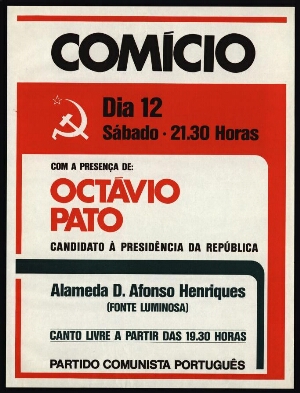 Comício com a presença de Octávio Pato..., Alameda D. Afonso Henriques