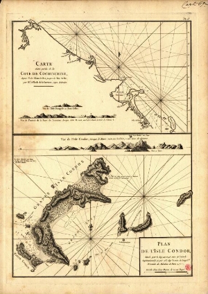Carte d'une partie de la côte de Cochinchine, depuis l'Isle Cham-Collao,  jusqu'à la Riv. du roi;Pla...