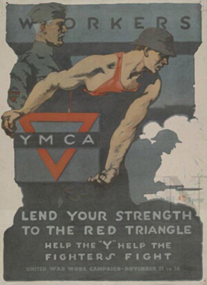 Workers lend your strength to the red triangle