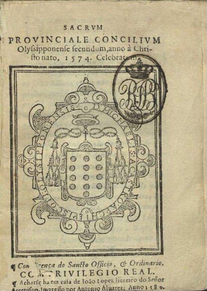 Sacrum Prouinciale Concilium Olyssipponense secundum anno à Christo nato 1574 celebratum