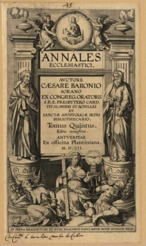Annales Ecclesiastici, avctore Caesare Baronio Sorano... tomus quintus