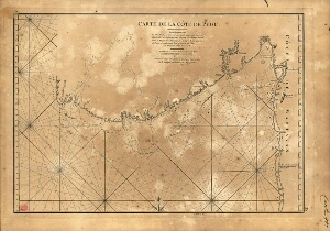 Carte de la côte de Pégu