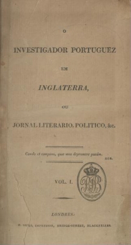 O investigador portuguez em Inglaterra ou jornal literario politico