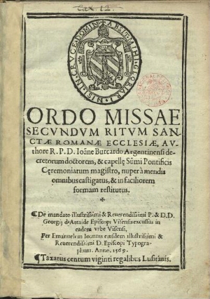 Ordo missae secundum ritum Sanctae Romanae Ecclesiae