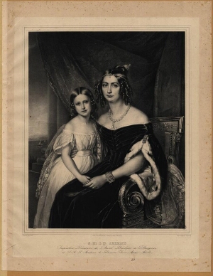 S.M.I. D. Amélie, Impératrice Douairiere du Brésil, Duchesse de Bragance et S.A.I. Madame la Princes...