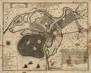 Plan de la nouvelle ville de Petersbourg