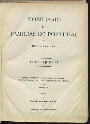 Nobiliário de famílias de Portugal