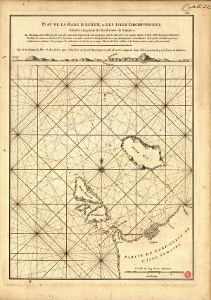 Plan de la Rade d'Achem et des Isles circonvoisines situées a la partie du nord-ouest de Sumatra