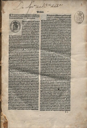 Commentaria in libros Analyticorum posteriorum et in De Interpretatione Aristotelis ;De fallaciis