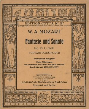 Fantasie und Sonate n.º 18 C moll für das pianoforte = Fantasia and sonata n.º 18 C minor for the pi...