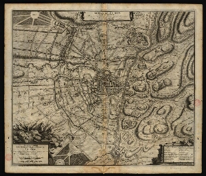 Le plan de Turin et de ses environs = Platte-Grond Der Stercke Stad en Casteel Turin