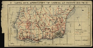 1ª carta dos arredores de Lisboa ao Norte do Tejo