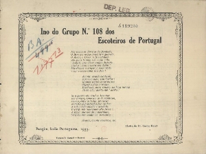 Ino do grupo n.º 108 dos Escoteiros de Portugal