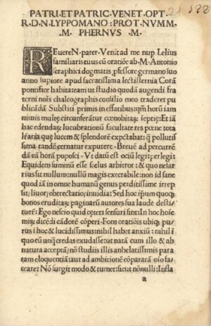 Oratio ad Alexandrum VI in Adentu Domini anno 1498 habita
