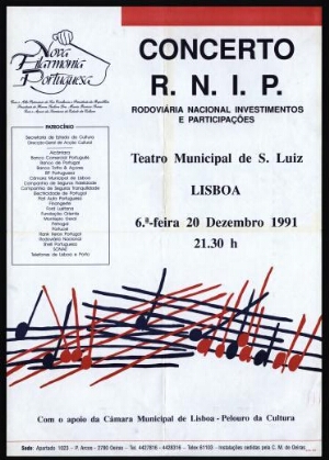 Concerto R.N.I.P. - Rodoviária Nacional Investimentos e Participações - Lisboa