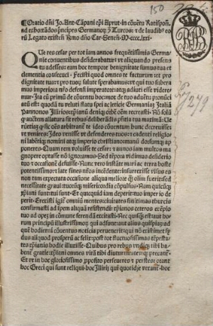 Oratio in conventu Ratisponensi anno 1471 habita
