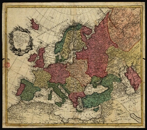 La Europa dividida en sus principales estados
