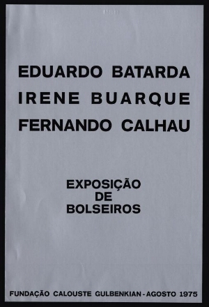 Eduardo Batarda, Irene Buarque, Calhau Fernando