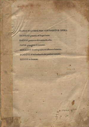Commentarius in artem DonatiExplanationes artis Donati