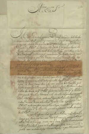 [Carta de Gonçalo Pereira de Lobato e Sousa, Governador da Capitania do Maranhão a Francisco Xavier ...