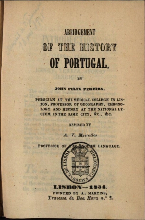 Abridgement of the history of Portugal