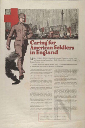 Caring for american soldiers in England...
