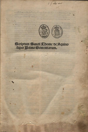 Scripta super primo libro Sententiarum