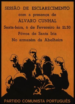 Sessão de esclarecimento com a presença de Álvaro Cunhal