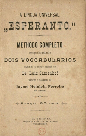 A língua universal esperanto