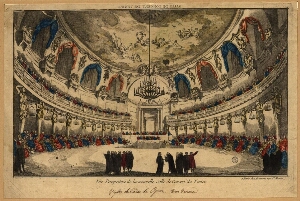 Vüe perspective de la nouvelle Salle de Concert de Venise